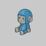 ⭐New in the VIP Shop: Blue Robot Plushie⭐